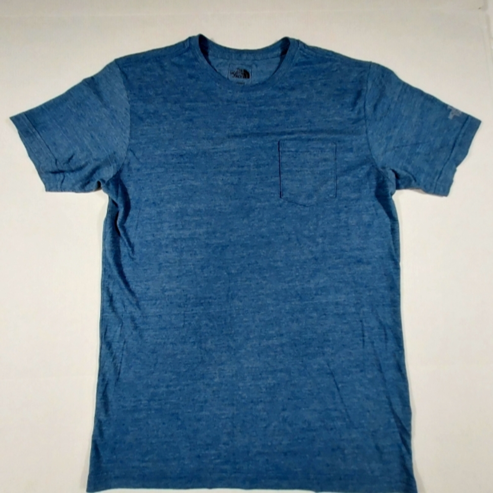 The North Face Mens Short Sleeve Shirt Size Medium Slim Fit Light Blue